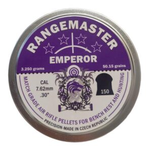 Rangemaster Emperor .30 7.62mm 50.15gr Airgun Pellets Tin of 150