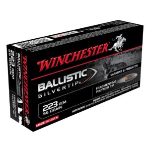 Winchester .223 REM 55 Grain Ballistic Silvertip 20 Rounds