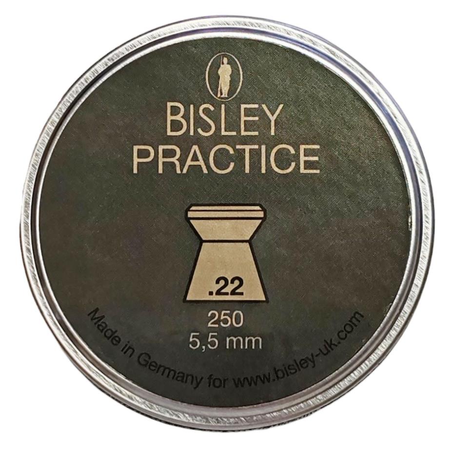 Bisley Practice Pellets .22 13.73gr Airgun Pellets Tin of 250