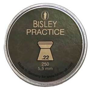 Bisley Practice Pellets .22 13.73gr Airgun Pellets Tin of 250