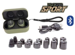ISOTunes Caliber BT Earbuds Noise Reducing Bluetooth Rechargable Ear Defenders
