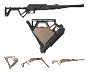 Black Bunker BM8 Coyote Tan .22 Folding Survival Air Rifle