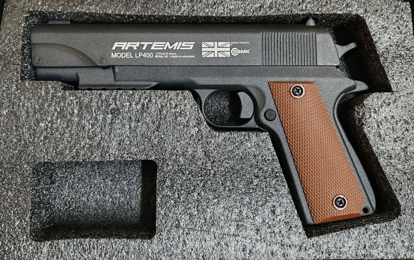 Artemis Snowpeak LP400 Pre-Compressed Air Pistol .177 Pellet - Image 2