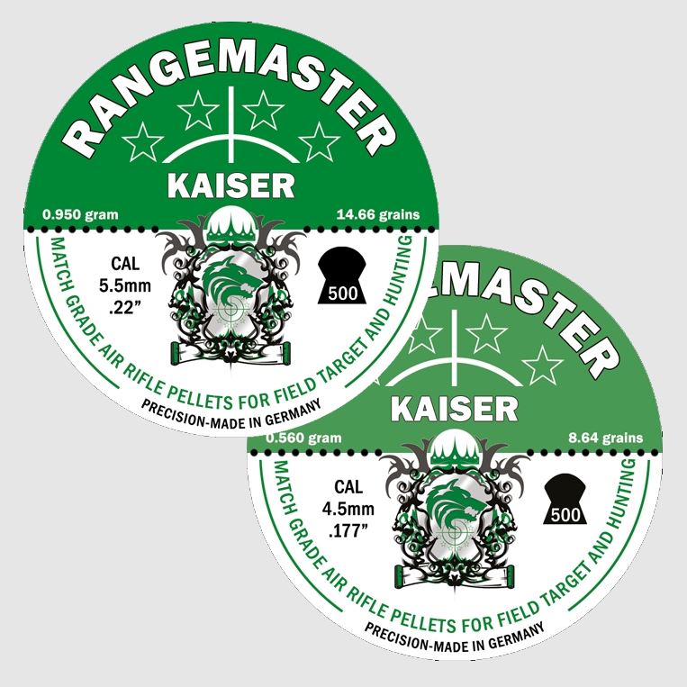 Rangemaster Kaiser .177 8.64gr Pellets Tin of 500 - Image 3