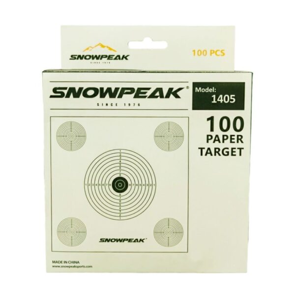 Paper Shop Target 1405 Paper Zeroing Target 100 Pack 14cm 5 Target Design - Two Kingdoms