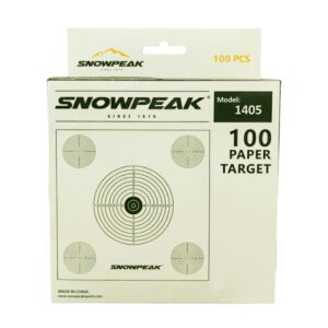 1405 Paper Zeroing Target 100 Pack 14cm 5 Target Design