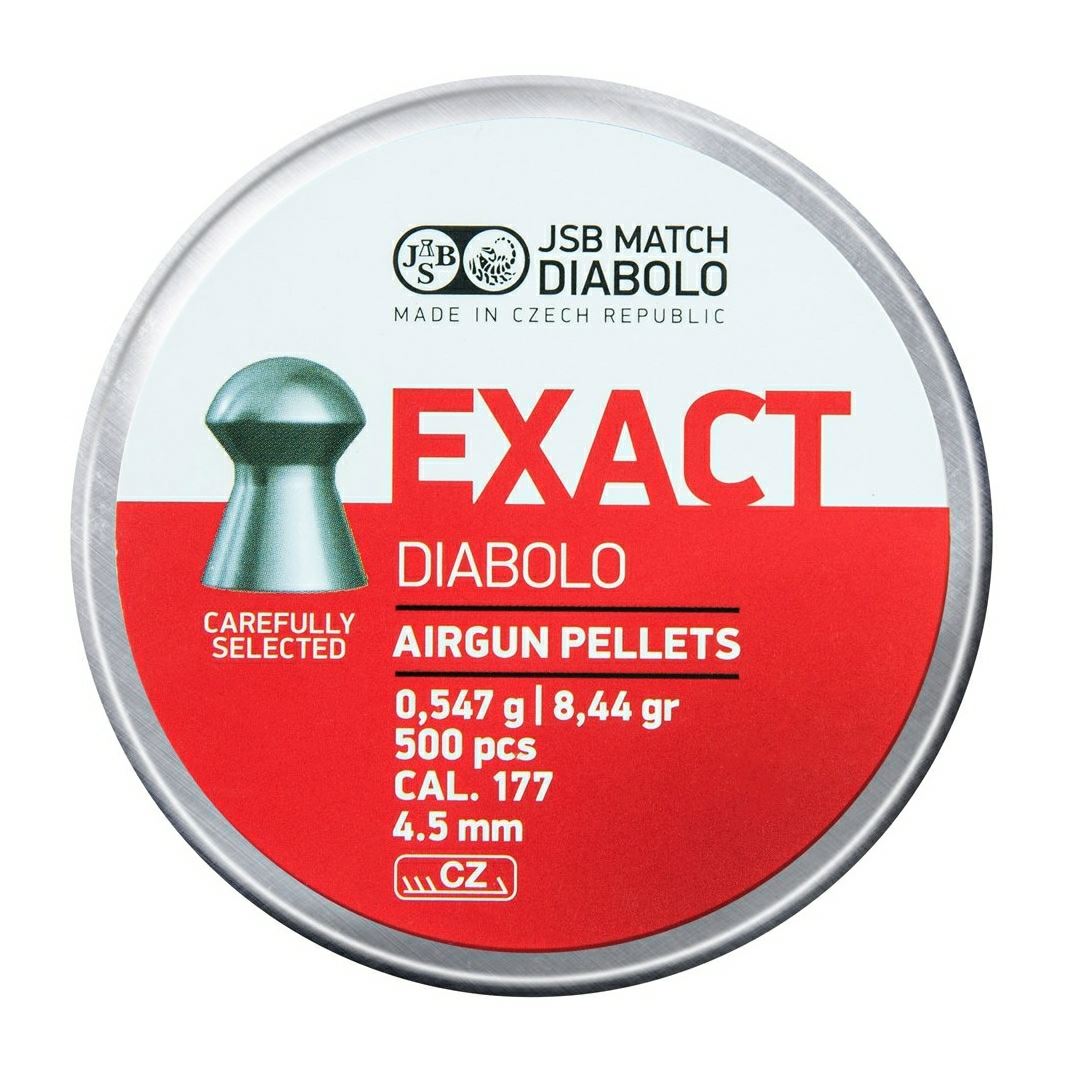 JSB Exact Diabolo .177 4.51mm 8.44gr Airgun Pellets Tin of 500 - Image 3