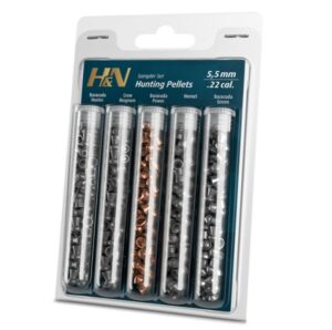 H&N Hunting Pellet Sampler .22 5.5mm 5 Types Contains 30-40 each