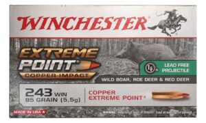 Winchester .243 WIN 85g Extreme Point Copper Impact Lead Free 20 Rnds
