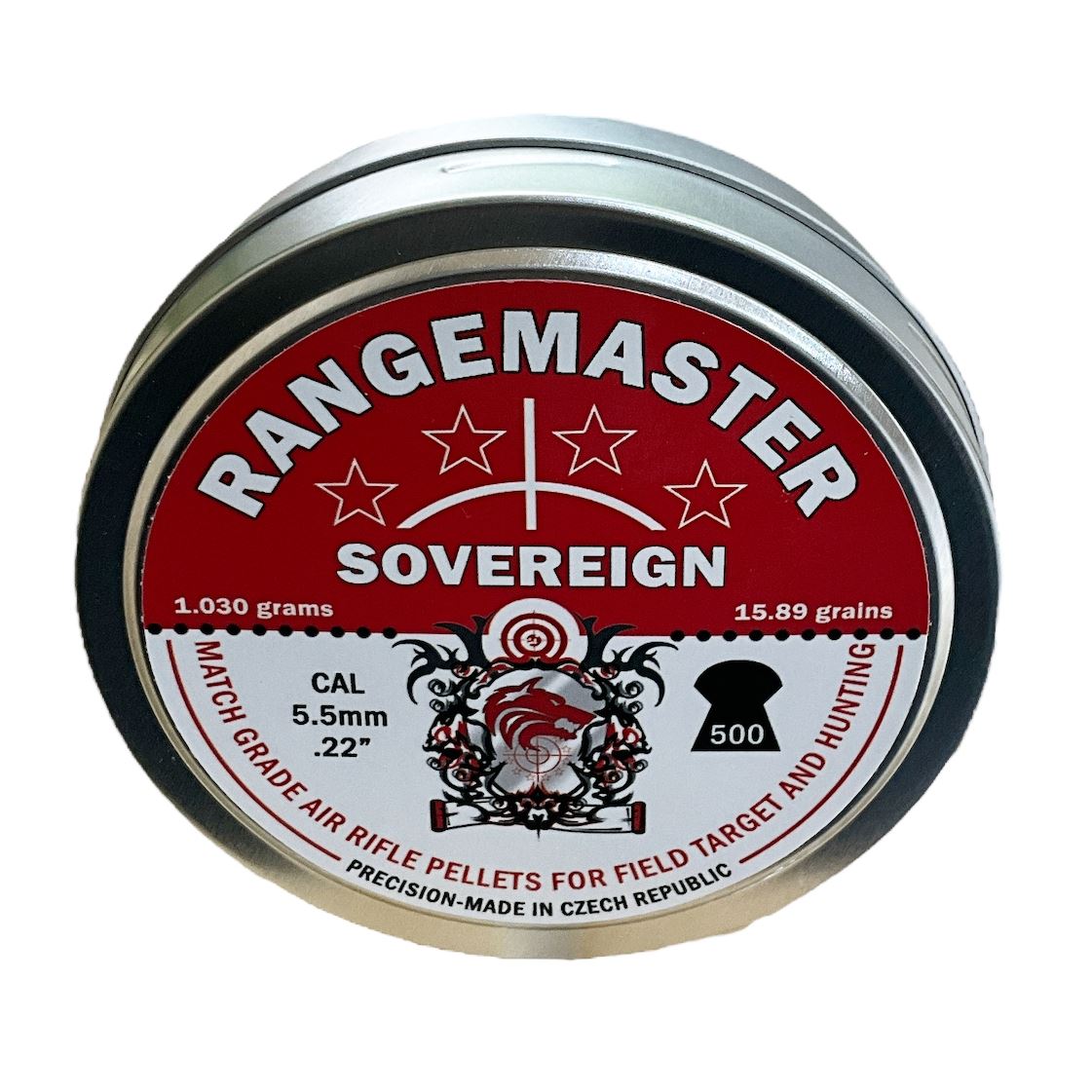 Rangemaster Sovereign .22 15.9gr Pellets Tin of 500 - Image 2