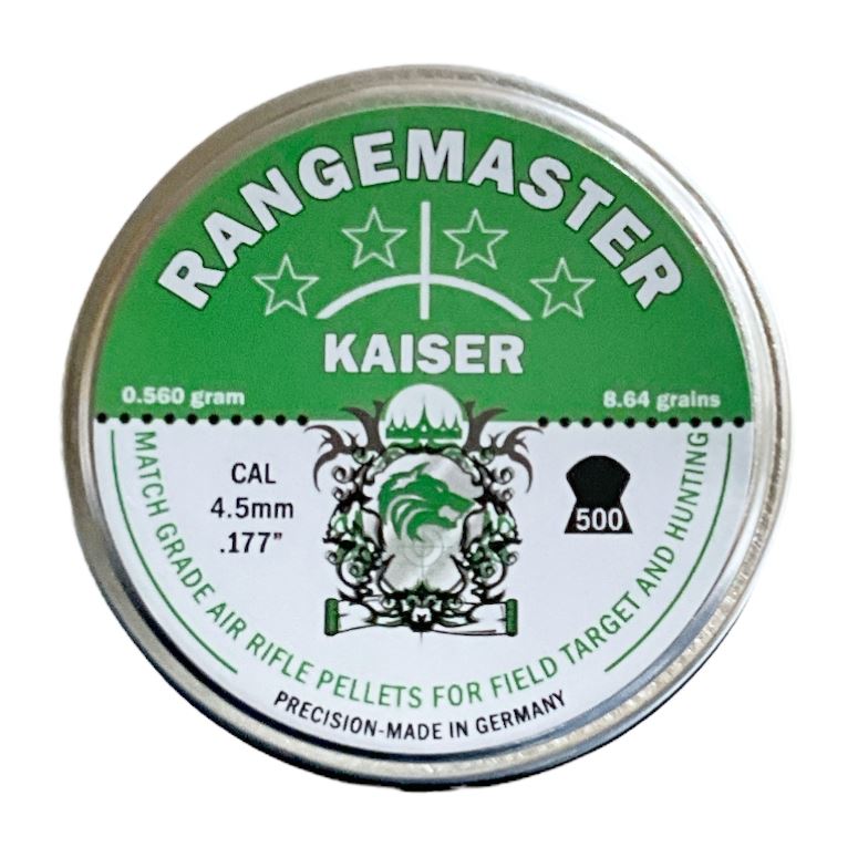 Rangemaster Kaiser .177 8.64gr Pellets Tin of 500 - Image 2