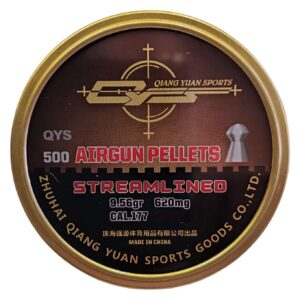 QYS Streamlined Nose Heavy 9.56gr Pellets