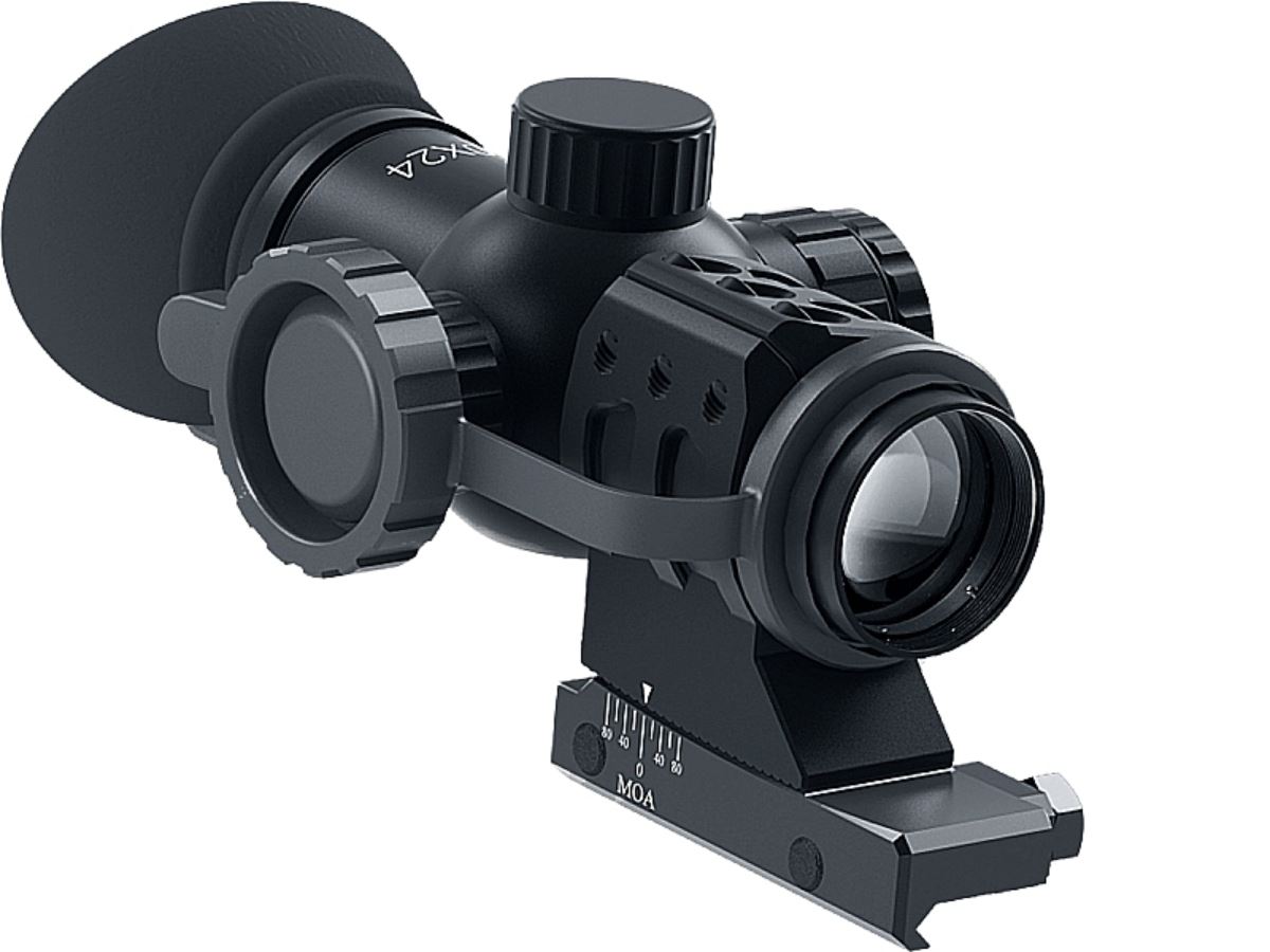 Immersive Optics 10x24 Prismatic Scope Mildot MOA Adjustable Mounts - Image 5