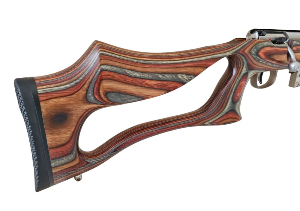 S/H Savage Model 93R17 17HMR Laminate Stock with Moderator - Image 7