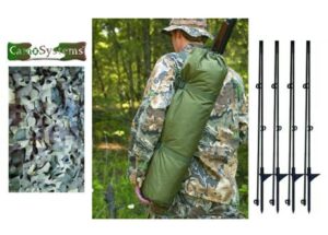 CamoSystems Deluxe Heavy Duty Blind Kit 4 poles 3D broadcut screen