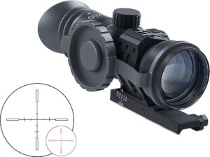 Immersive Optics 14x50 Prismatic Scope Mildot MOA Adjustable Mounts