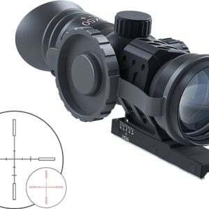 Immersive Optics 14x50 Prismatic Scope Mildot MOA Adjustable Mounts