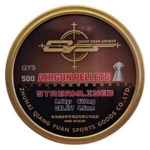 QYS Streamlined Nose Heavy 9.56gr Pellets