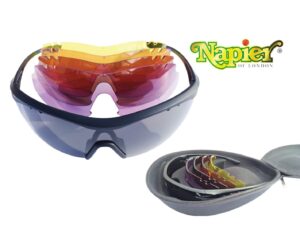 Napier SR Ricochet Sports Shooting Safety Glasses with 5 lenses