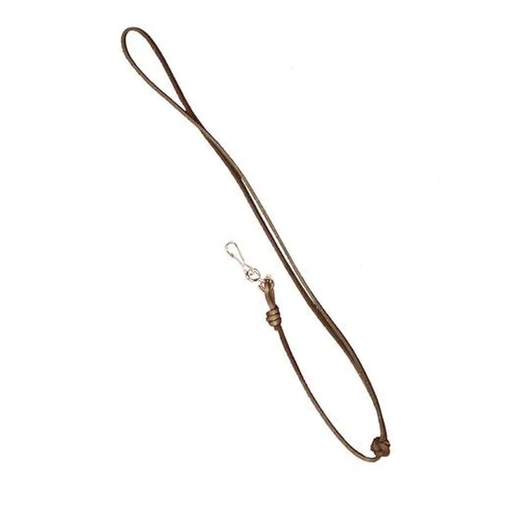 Bisley Bootlace Leather Whistle Lanyard Dark Tan Hand made - Image 5