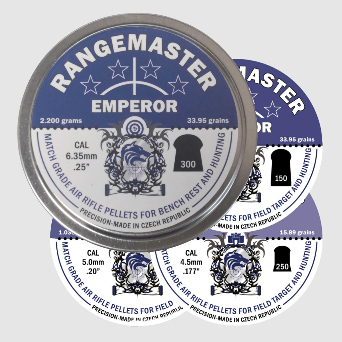 Rangemaster Emperor .25 34gr 6.35mm Pellets Tin of 150 - Image 6