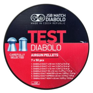 JSB Exact Diabolo .177 TEST Sample Pack 350pce
