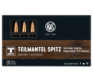 RWS TMS Softpoint Pointed 50gr .222 REM 20 Rounds