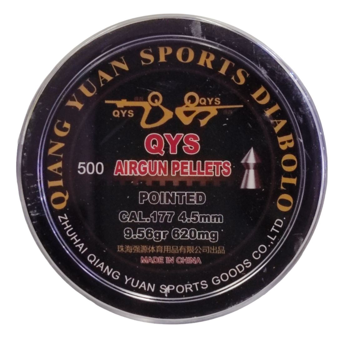 QYS Pointed Nose Heavy 9.56gr Pellets