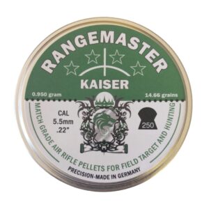 Rangemaster Kaiser .22 14.66gr Pellets Tin of 250