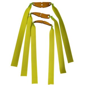 SWC Slingshot Flatbands .75 22-15 Catapult Elastic Yellow/Green 3pk