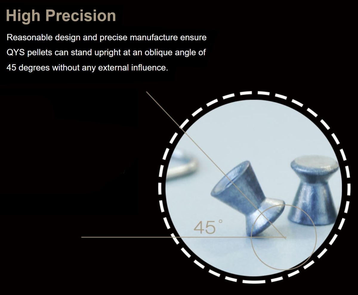 QYS Training Flat Nose 8.18gr Pellets - Image 3