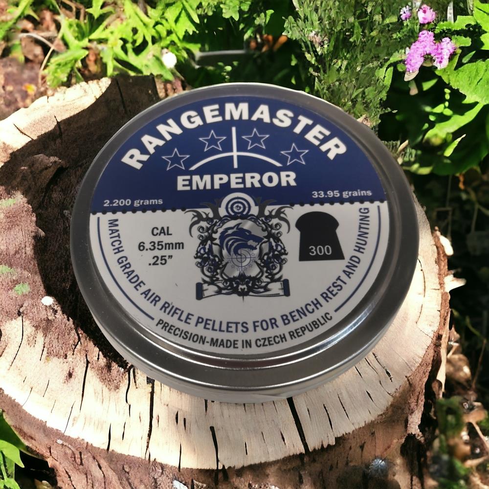 Rangemaster Emperor .25 34gr 6.35mm Pellets Tin of 150 - Image 5