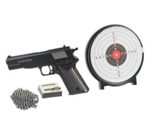 Barra 1911 Air Pistol Pack .177 with Ammo and Targets