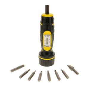 F.A.T. Wrench Torque Screwdriver with 10 Bit Set and Case
