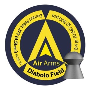 Air Arms Diabolo Field .177 4.51mm 8.4gr Airgun Pellets Tin of 500