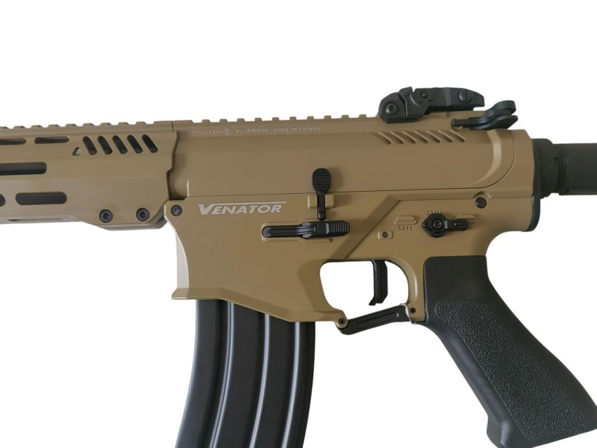 KLI Venator MKII AEG Electric 4.5mm BB .177 Airgun Tan - Image 6