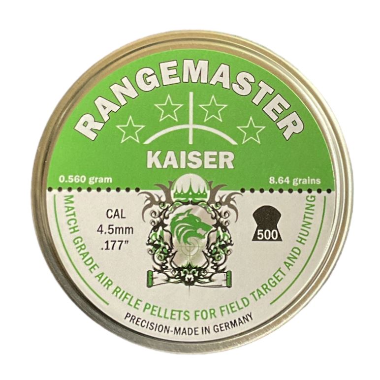 Rangemaster Kaiser .177 8.64gr Pellets Tin of 500