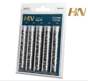 H&N Slug HP Sampler .22 (.217 5.51mm) 5 Weights 21gr - 30gr