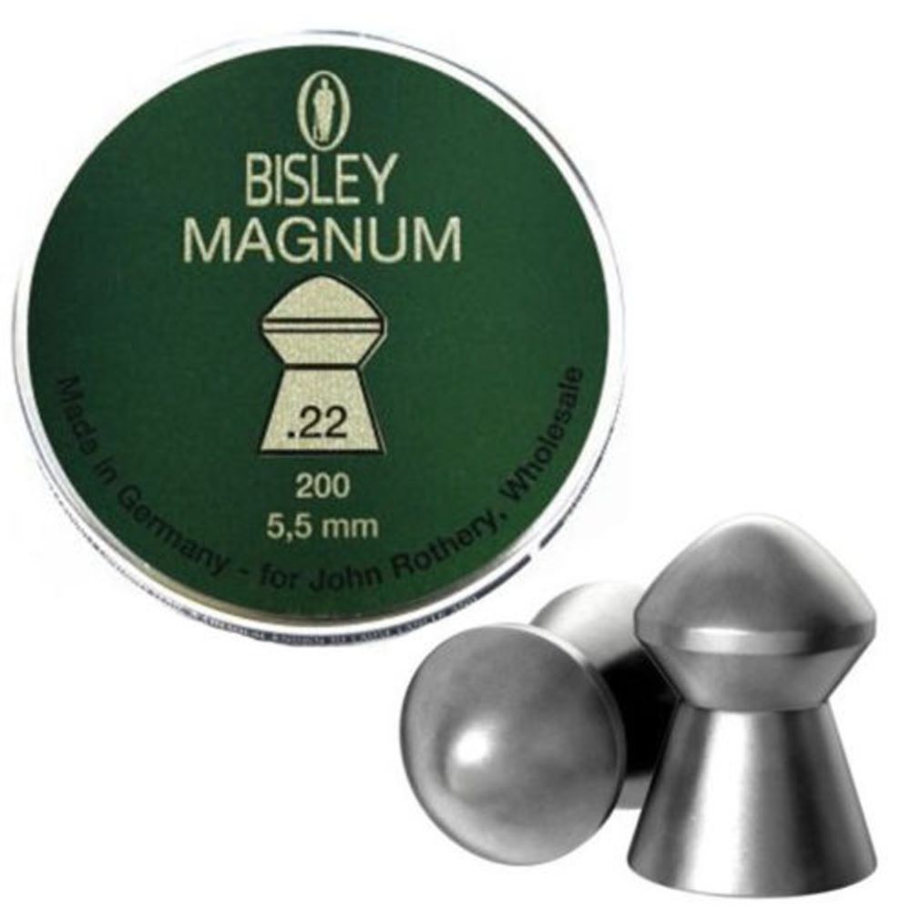 Bisley Magnum .22 Tin of 200 Airgun Pellets - Image 2