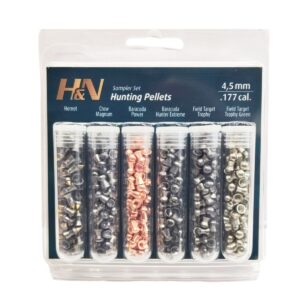 H&N Hunting Pellet Sampler .177 4.5mm 6 Types Contains 30-40 each