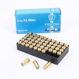 Fiocchi 9mm PA Knall Blanks Rimless Box of 50