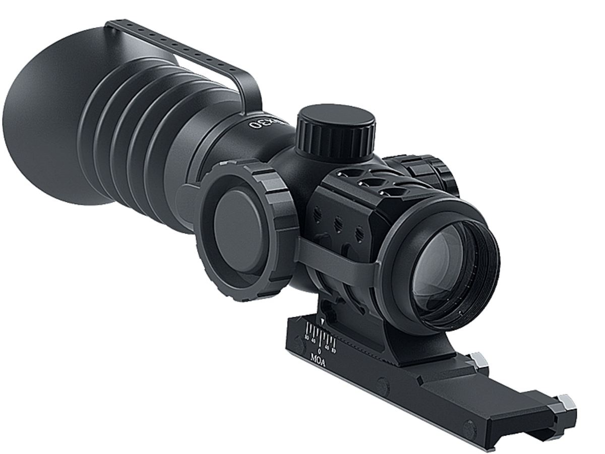 Immersive Optics 5x30 Prismatic Scope Mildot MOA Adjustable Mounts - Image 3