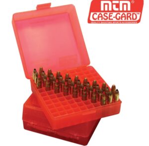 MTM Flip-Top ammo Box 100 Round 17 HMR, .22LR