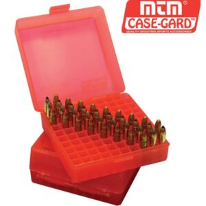 MTM Flip-Top ammo Box 100 Round 17 HMR, .22LR