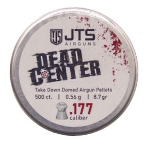 JTS Dead Center 8.7gr .177 Airgun Pellets Tin of 500
