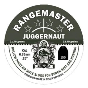 Rangemaster Juggernaut .25 33.49gr 6.35mm Pellets Tin of 150