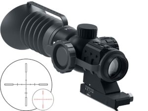 Immersive Optics 5x24 Prismatic Scope Mildot MOA Adjustable Mounts