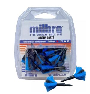 Milbro Airgun Darts .177 4.5mm pack of 20 (nom)