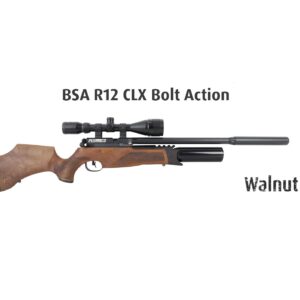 BSA R12 CLX Bolt Action PCP Walnut .22