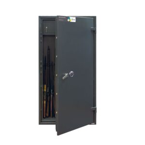 Burton Safes Warden LFS Gun Safe 14 Rifles Electronicand Top Box